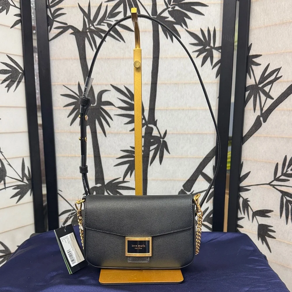 Kate Spade Katy Textured Leather Flap Chain Crossbody - Picture 2 of 10